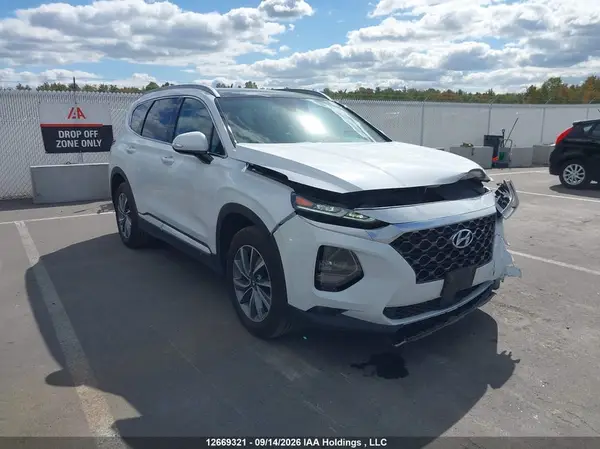5NMS3CAD1LH266666 — 2020 Hyundai Santa FE, Передняя часть (Front), фото до ремонта