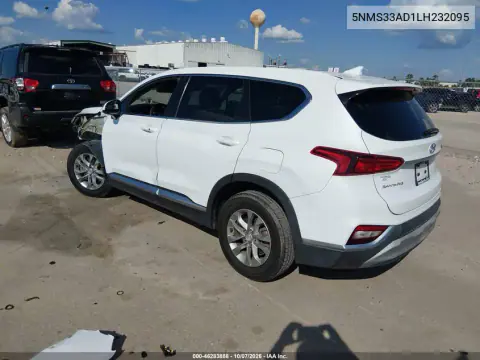 2020 Hyundai Santa Fe Sel VIN 5NMS33AD1LH232095 фото 3