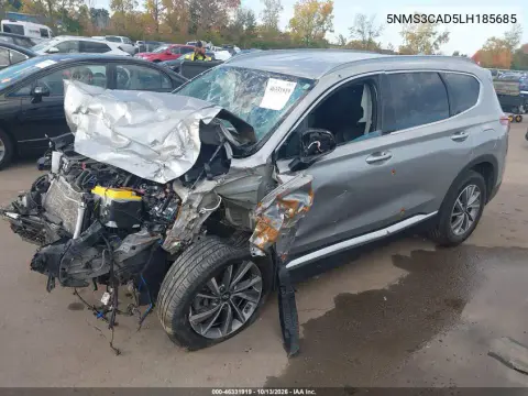 2020 Hyundai Santa Fe Sel VIN 5NMS3CAD5LH185685 фото 2
