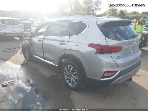 2020 Hyundai Santa Fe Sel VIN 5NMS3CAD5LH185685 фото 3