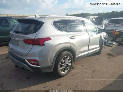 2020 Hyundai Santa Fe Sel VIN 5NMS3CAD5LH185685 фото 4
