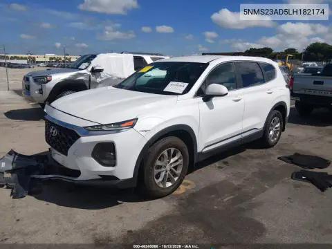 2020 Hyundai Santa Fe Se VIN 5NMS23AD5LH182174 фото 3