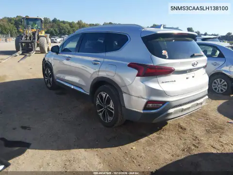5NMS3CAA5LH138100 — 2020 Hyundai Santa FE, фото 4 с аукциона IAAI, Боковая часть