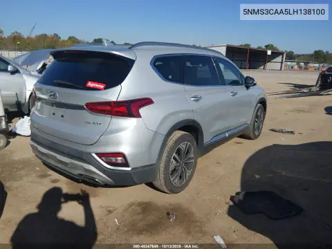 5NMS3CAA5LH138100 — 2020 Hyundai Santa FE, фото 5 с аукциона IAAI, Боковая часть