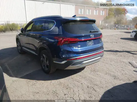2021 Hyundai Santa Fe Sel VIN 5NMS2DAJ8MH368028 фото 3