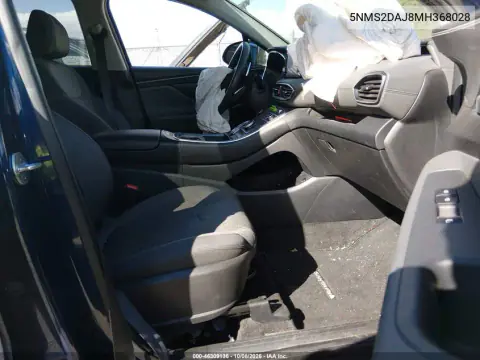 2021 Hyundai Santa Fe Sel VIN 5NMS2DAJ8MH368028 фото 5