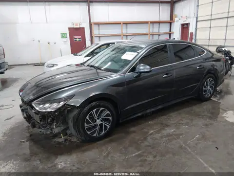 2022 Hyundai Sonata Hybrid Blue VIN KMHL24JJ5NA042893 фото 2