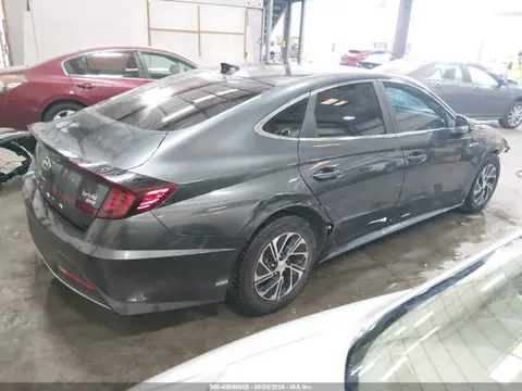 2022 Hyundai Sonata Hybrid Blue VIN KMHL24JJ5NA042893 фото 4