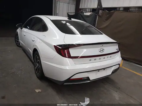 2022 Hyundai Sonata Hybrid Blue VIN KMHL24JJ0NA037178 фото 3