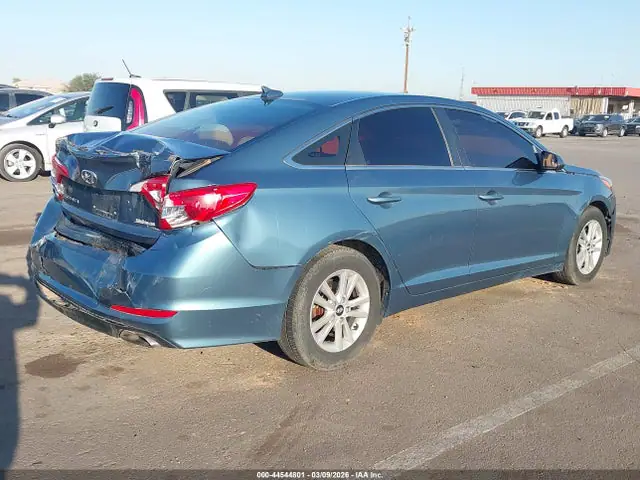 5NPE24AF1FH232001 — 2015 Hyundai Sonata SE, фото 4 с аукциона IAAI 06.10.2026, Задняя часть