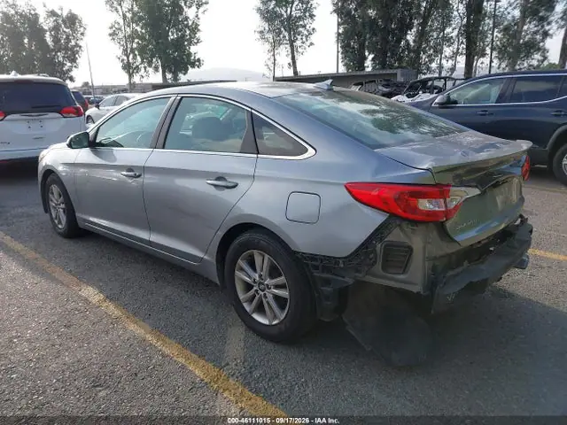 5NPE24AF5GH331017 — 2016 Hyundai Sonata SE, фото 3 с аукциона IAAI 29.09.2026, Задняя часть