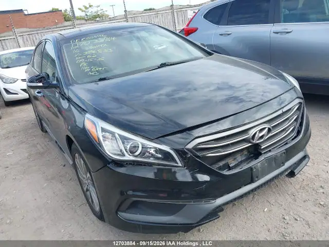 5NPE34AF7GH384833 — 2016 Hyundai Sonata Sport/Limited, Передняя часть (Front), фото до ремонта