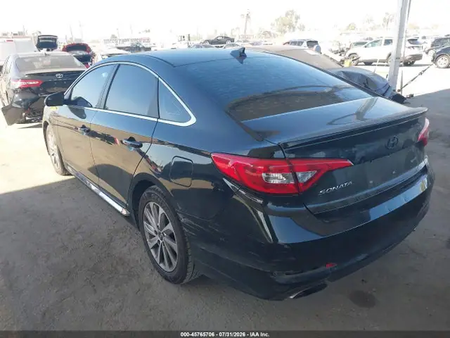 5NPE34AF6FH076261 — 2015 Hyundai Sonata Sport, фото 3 с аукциона IAAI 14.10.2026, Передняя часть справа
