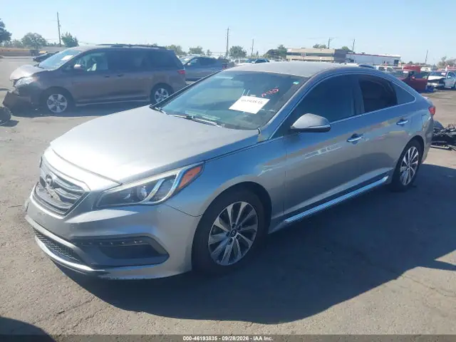 5NPE34AF7FH052566 — 2015 Hyundai Sonata Sport, фото 2 с аукциона IAAI 14.10.2026, Передняя часть