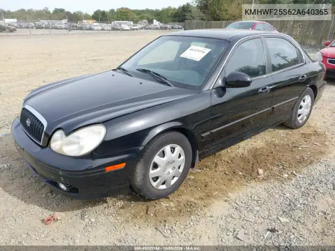 2002 Hyundai Sonata VIN KMHWF25S62A640365 фото 2