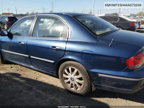 2004 Hyundai Sonata Gls/Lx VIN KMHWF35H44A072694 фото 3