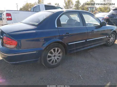 2004 Hyundai Sonata Gls/Lx VIN KMHWF35H44A072694 фото 4
