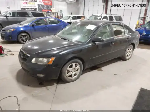 2006 Hyundai Sonata Gls V6/Lx V6 VIN 5NPEU46F76H147800 фото 2