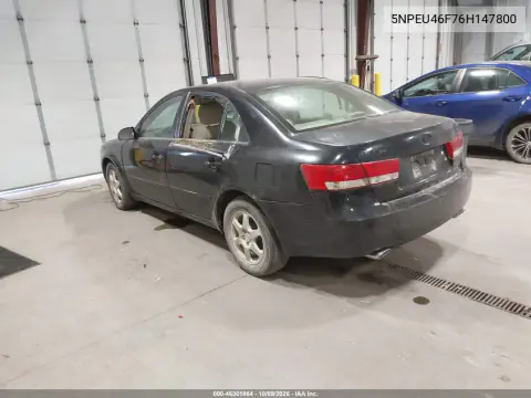 2006 Hyundai Sonata Gls V6/Lx V6 VIN 5NPEU46F76H147800 фото 3