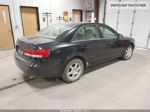 2006 Hyundai Sonata Gls V6/Lx V6 VIN 5NPEU46F76H147800 фото 4