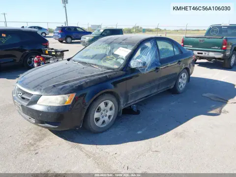 2006 Hyundai Sonata Gl VIN KMHET46C56A106030 фото 2