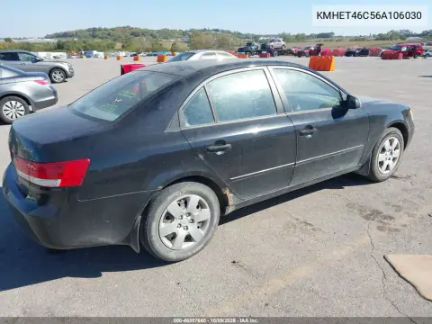 2006 Hyundai Sonata Gl VIN KMHET46C56A106030 фото 4