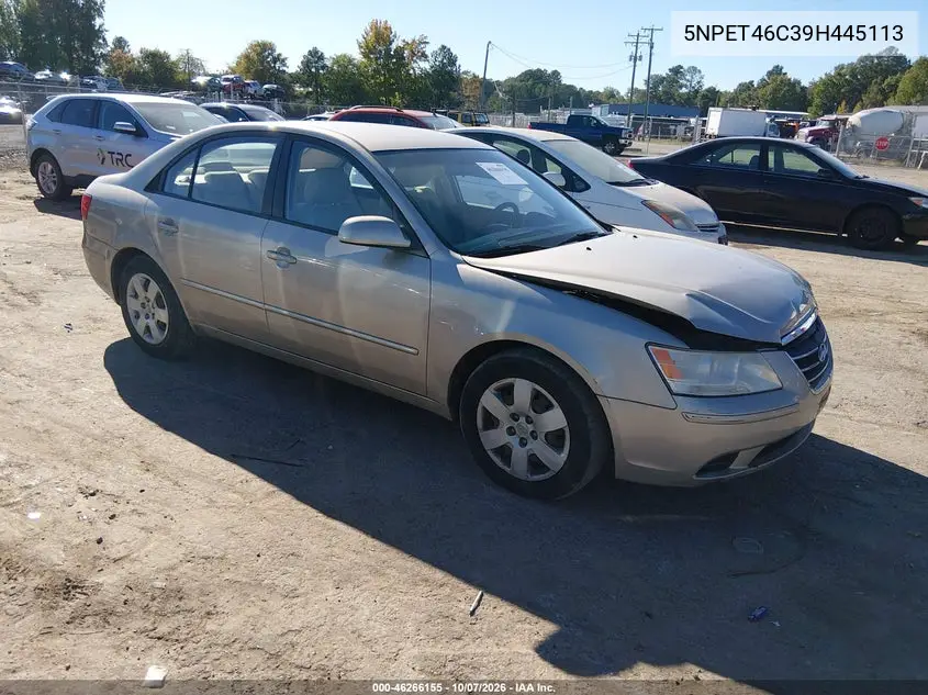 2009 Hyundai Sonata Gls VIN 5NPET46C39H445113 фото 2
