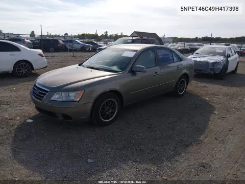 5NPET46C49H417398 — 2009 Hyundai Sonata, Естественный износ, фото до ремонта
