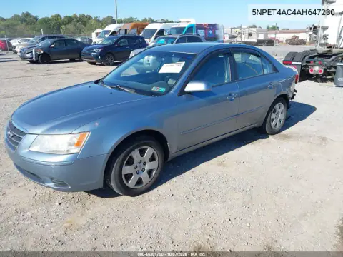 2010 Hyundai Sonata Gls VIN 5NPET4AC4AH647230 фото 3