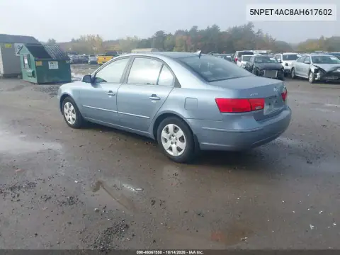 5NPET4AC8AH617602 — 2010 Hyundai Sonata, фото 4 с аукциона IAAI 21.10.2026, Естественный износ