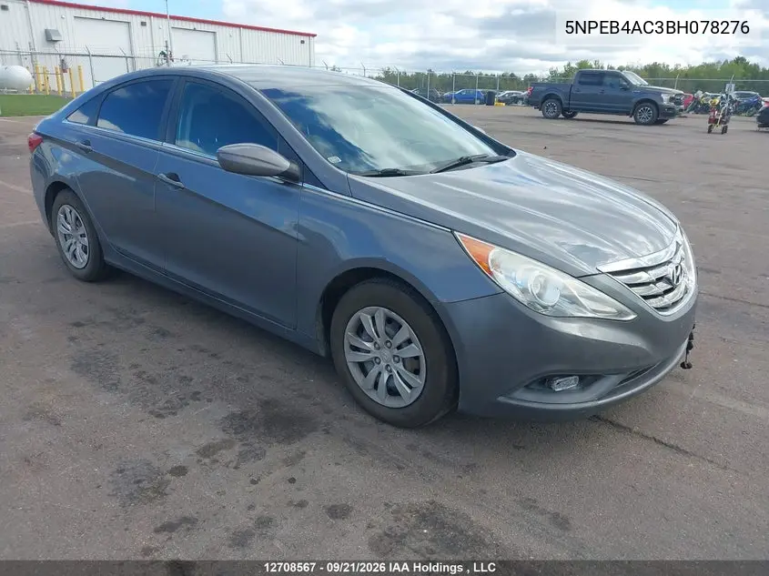 2011 Hyundai Sonata Gl VIN 5NPEB4AC3BH078276 фото 2