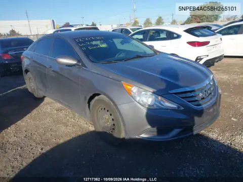 5NPEB4AC5BH265101 — 2011 Hyundai Sonata, Передняя часть, фото до ремонта