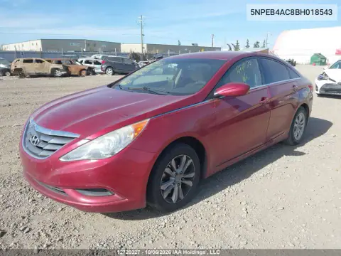 2011 Hyundai Sonata Gl VIN 5NPEB4AC8BH018543 фото 3