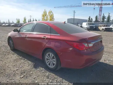 2011 Hyundai Sonata Gl VIN 5NPEB4AC8BH018543 фото 4