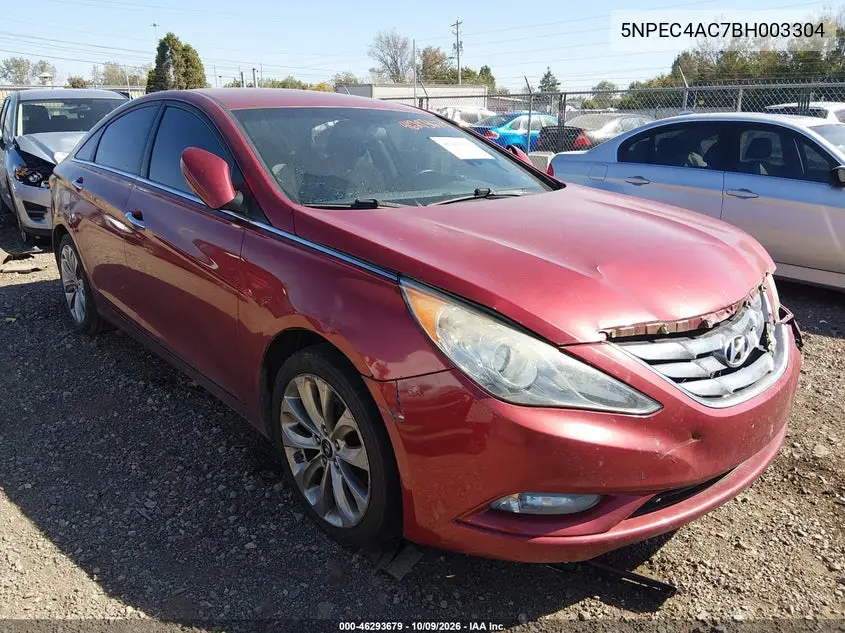 2011 Hyundai Sonata Se VIN 5NPEC4AC7BH003304 фото 1
