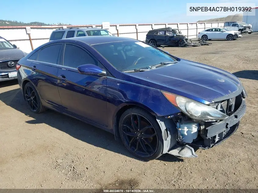 5NPEB4AC7BH019392 Hyundai Sonata 2011 — повреждение Естественный износ, фото до ремонта