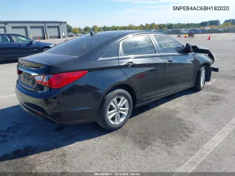 2011 Hyundai Sonata Gls VIN 5NPEB4AC6BH182020 фото 5