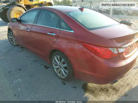 2012 Hyundai Sonata Se 2.0T VIN 5NPEC4AB3CH418063 фото 3