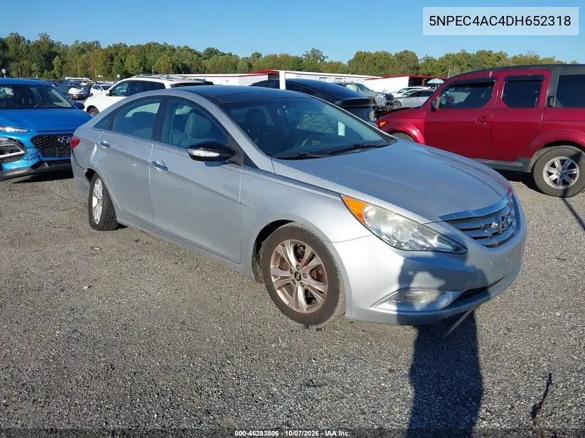 2013 Hyundai Sonata Limited VIN 5NPEC4AC4DH652318 фото 2