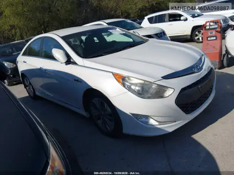 2013 Hyundai Sonata Hybrid Limited VIN KMHEC4A46DA098887 фото 2