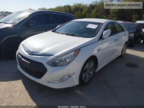 2013 Hyundai Sonata Hybrid Limited VIN KMHEC4A46DA098887 фото 3