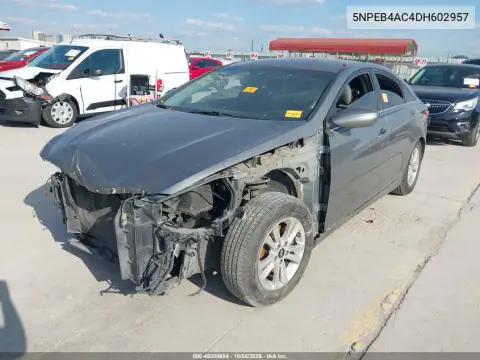 2013 Hyundai Sonata Gls VIN 5NPEB4AC4DH602957 фото 3
