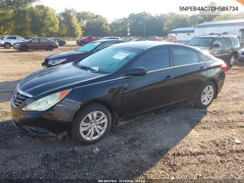 2013 Hyundai Sonata Gls VIN 5NPEB4AC7DH585734 фото 3