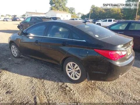 2013 Hyundai Sonata Gls VIN 5NPEB4AC7DH585734 фото 4
