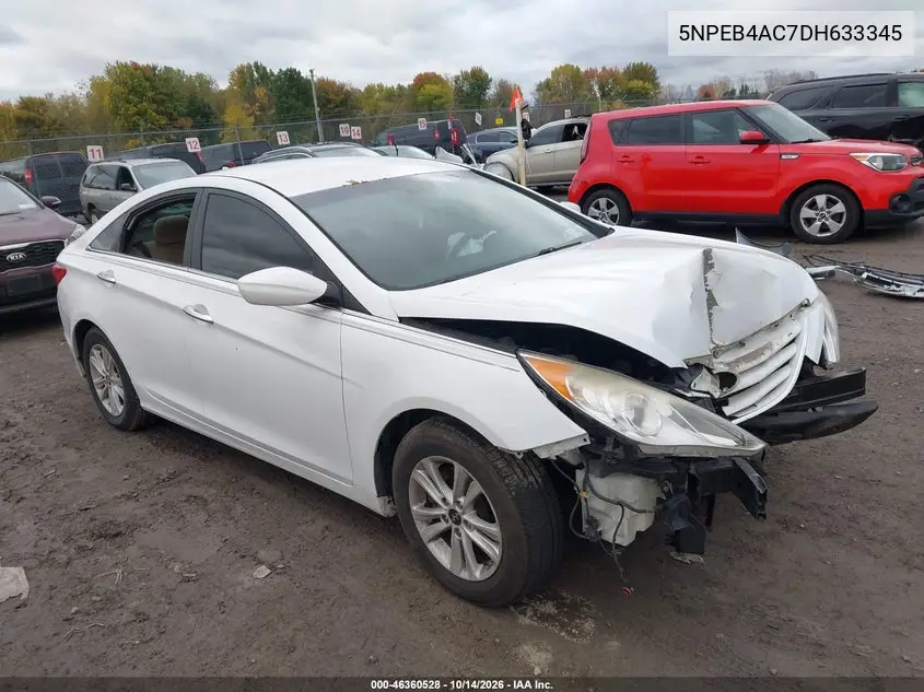 5NPEB4AC7DH633345 Hyundai Sonata 2013 — повреждение Угон, фото до ремонта