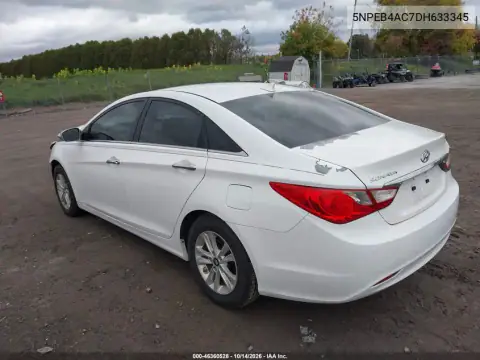 5NPEB4AC7DH633345 — 2013 Hyundai Sonata, фото 3 с аукциона IAAI, Угон
