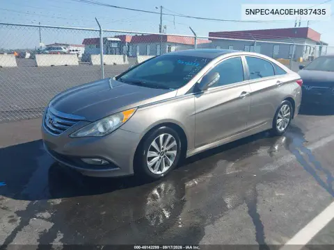 2014 Hyundai Sonata Limited VIN 5NPEC4AC0EH837435 фото 3