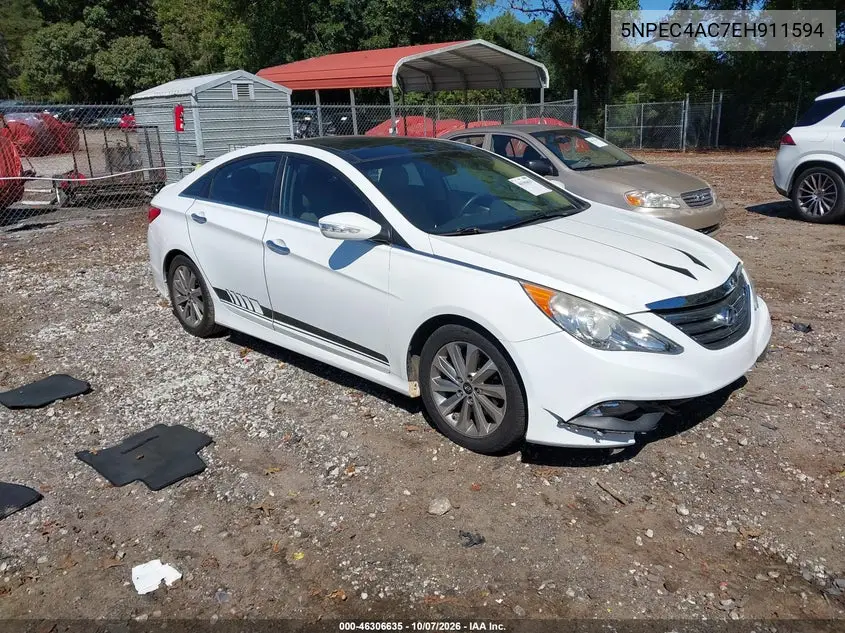 2014 Hyundai Sonata Limited VIN 5NPEC4AC7EH911594 фото 1