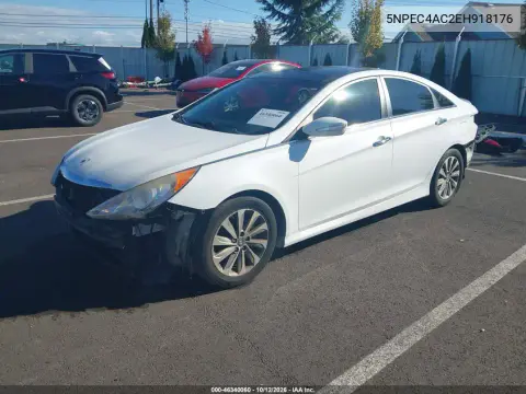 2014 Hyundai Sonata Limited VIN 5NPEC4AC2EH918176 фото 3