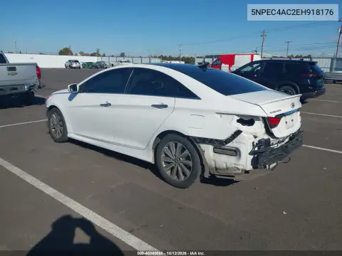 2014 Hyundai Sonata Limited VIN 5NPEC4AC2EH918176 фото 4